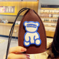 Miniatyrbillede 1 af 10: 2 STK Pull Out Car Key Case Pull Out Key Sleeve KAFFE coffee