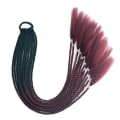 Miniatyrbild 1 av 10: Färgad Pigtail hästsvans Twist Braid Hårrep 6 6 6