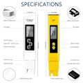 Miniatyrbillede 2 af 7: 3stk PH Meter TDS PPM Meter Jordfugtmåler
