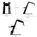 Miniatyrbillede 2 af 10: VR Stand Headset Display SORT black