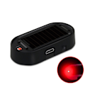 Miniatyrbillede 1 af 10: Strobe advarselslys Anti-tyveri advarselslampe SORT RØDT LYS Black Red light-Red light
