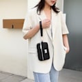 Miniatyrbillede 10 af 10: Clutch Taske Lynlås Punge SORT black
