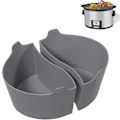 Miniatyrbild 3 av 10: Grå Slow Cooker Liners Passar Crockpot 6-8 QT, återanvändbara Crock Pot Liners