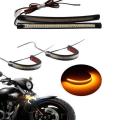 Miniatyrbilde 4 av 10: Motorsykkel Blinklys LED Lampe Strimler 2 stk 2 stk 2PCS