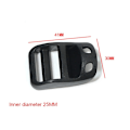 Miniatyrbillede 6 af 10: 10 stk. Webbing strop Spænde Justerbar Skyder Fastener 41X26MM 41x26mm