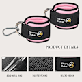 Miniatyrbillede 6 af 10: Fitness Ankelstropper Fodstøtte SORT 2STK 2STK Black 2pcs-2pcs