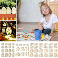 Pikkukuva 7 / 10: 48/64 kpl Miniature Fairy Door Tonttutalon portti 4 (48 KPL) 4 (48 KPL) 4(48pcs)