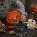 Miniatyrbilde 4 av 10: Sacrificial Witch Pot Wizard's Magic Pot PENTACLE PENTACLE pentacle
