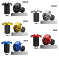 Miniatyrbillede 3 af 10: 2 STK Motorcykelstyr End Håndgreb Cap SORT black