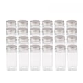 Miniatyrbilde 1 av 10: 12/24 stk Krydderglass i glass Lufttett saltbeholder 24 STK 24 STK 24PCS