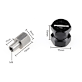 Miniatyrbild 3 av 10: 4st 12mm hex hjulnav Drive Adapter Extension Combiner Red 25mm