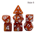 Pikkukuva 1 / 8: 7 kpl / set DND Dice Polyhedral Dice STYLE 5 STYLE 5 Style 5