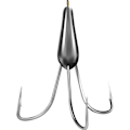 Miniatyrbild 1 av 10: 1/2ST Bly Sänkvikt Fiskkrok Fiskediskantkrokar 1pc3Hook-70g