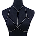 Pikkukuva 1 / 8: Body Chain jäljitelmä helmiriipus SILVER 2 2 Silver 2-2