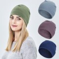 Miniatyrbillede 4 af 10: Vinterbeanie tyk kasket SORT black