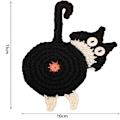 Pikkukuva 2 / 6: 3 kpl Woven Cat Set Käsintehty neulottu Kitten Coaster SET set