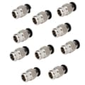 10 STK PC4-M10 Pneumatisk Konnektor Han Lige PTFE Rør Push