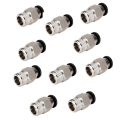 Pikkukuva 1 / 8: 10 kpl PC4-M10 pneumaattinen liitin, uros, suora PTFE-putken työntö