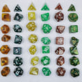 Miniatyrbilde 2 av 7: 7 stk/sett DND-terninger polyedriske terninger STIL 1 STIL 1 Style 1