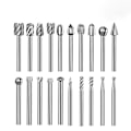 Miniatyrbilde 6 av 10: Drill Bits Kit Rotary Burr Tool GULL 10 STK gold 10pcs