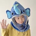 Miniatyrbilde 8 av 10: Barn pelsluer Plysj Pullover lue C C C