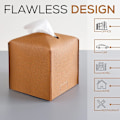 Miniatyrbillede 4 af 10: PU Læder Tissue Box BRUN brown