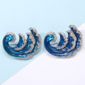 Pikkukuva 8 / 10: Blue Ocean Wave rintakoru naisten rintaneulat BLUE 2 2 Blue 2-2