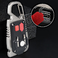 Miniatyrbilde 10 av 10: LED-lommelykt Whistle Keychain Light Emergency Lamp