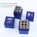 Miniatyrbillede 3 af 10: Nummer Stempel Læder Tryk 4MM 4mm