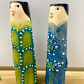 Miniatyrbillede 5 af 8: Bohemian Family Face Vase 06 06 06