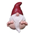 Miniatyrbillede 1 af 10: Miniature nissefigurer Big Feet Dwarfs Statue RØD red