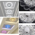 Miniatyrbilde 4 av 10: LED-krystall-taklys Lysekronelampe FARGERIKT LYS Colorful Light