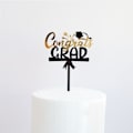 Miniatyrbillede 1 af 9: 5 stk Cake Topper Happy Graduation 2 2 2