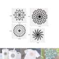 Miniatyrbillede 2 af 10: 25 stk/sæt Mandala Dotting Tool Painting Rock Art Pen
