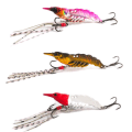 Miniatyrbillede 8 af 10: 2 Stk Rejelokker Minnow Fiskelokke GULD&RØD 11G gold&red 11g