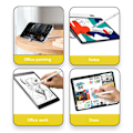 Miniatyrbilde 10 av 10: 4 STK Stylus Pen Skjerm Touch Pen HVIT 3-IN-1 3-IN-1 White 3-in-1-3-in-1
