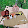 Miniatyrbilde 6 av 10: Utendørs servise Oppbevaringspose Camp Picnic Oppbevaringspose SQUARE Square