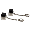 Miniatyrbillede 1 af 10: Keyboard Clicker med LED-lys Keyboard Fidget Toys SORT black