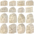 Pikkukuva 1 / 10: 48/64 kpl Miniature Fairy Door Tonttutalon portti 1 (64 KPL) 1 (64 KPL) 1(64pcs)