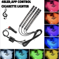 Miniatyrbilde 8 av 10: Neonlys Foot Strip Light Kit 72LED FJERNKONTROLL CIG 72LED FJERNKONTROLL 72LED Remote Cig