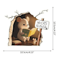 Miniatyrbillede 2 af 10: 5 stk Mouse Hole Wall Sticker Art Wall Decal 2 2 2