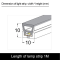 Miniatyrbillede 3 af 10: Led Light Strip Conduit Line Light FARVE 6 FARVE 6 Color 6