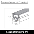 Miniatyrbillede 3 af 10: Led Light Strip Conduit Line Lys FARVE 1 FARVE 1 Color 1