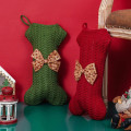 Miniatyrbilde 10 av 10: Julestrikkede sokker Julestrømper RØD Red