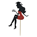 Miniatyrbild 1 av 10: Cake Topper Happy Graduation RÖD red
