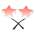 Pikkukuva 5 / 10: Reunuksettomat aurinkolasit Star Shape PUNAINEN HARMAA PUNAINEN HARMAA Red Grey
