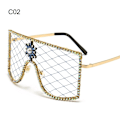 Pikkukuva 1 / 10: Rhinestone Mesh lasit Y2K aurinkolasit C02 C02 C02