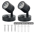 Miniatyrbillede 7 af 10: LED Væglampe Camper Van Lys SORT NEUTRAL LYS NEUTRAL LYS Black Neutral Light-Neutral Light