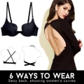 Miniatyrbillede 10 af 10: Bryllupsundertøj Push Up BH SORT 85B Black 85B