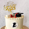 Miniatyrbillede 4 af 9: 5 stk Cake Topper Happy Graduation 2 2 2